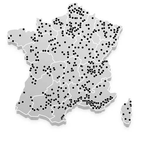 Carte des partenaires de la flotte